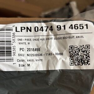 Savage X Fenty Angel White Bodysuit